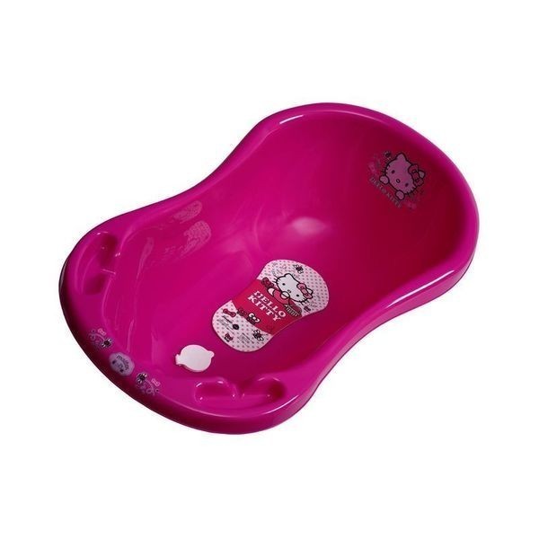 Бебешка Вана За Къпане с Тапа и Подложка Hello Kitty Розова