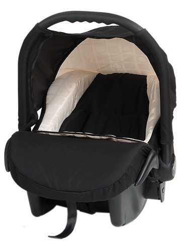 Бебешко Кошче За Кола Baby Merc Zipy - Черно и Бяло