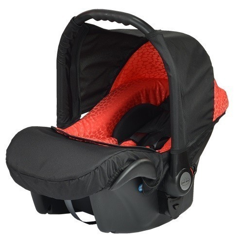 Бебешко Кошче За Кола Baby Merc Zipy - Черно и Червено