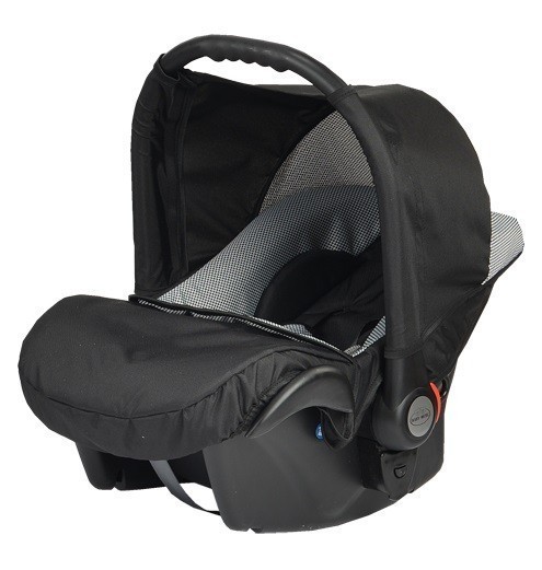 Бебешко Кошче За Кола Baby Merc Zipy - Черно и Сиво