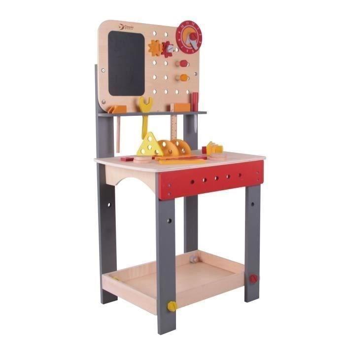 Wooden Table with Tools - Workshop