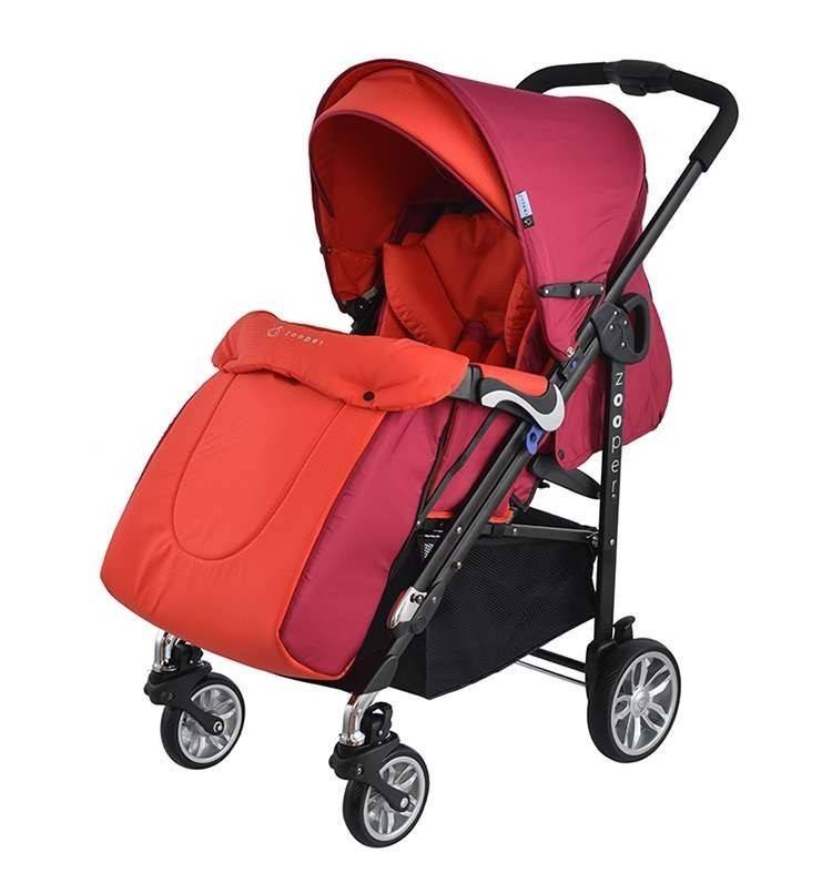 Child's Stroller, Zooper Waltz Flaming Plaid, Red