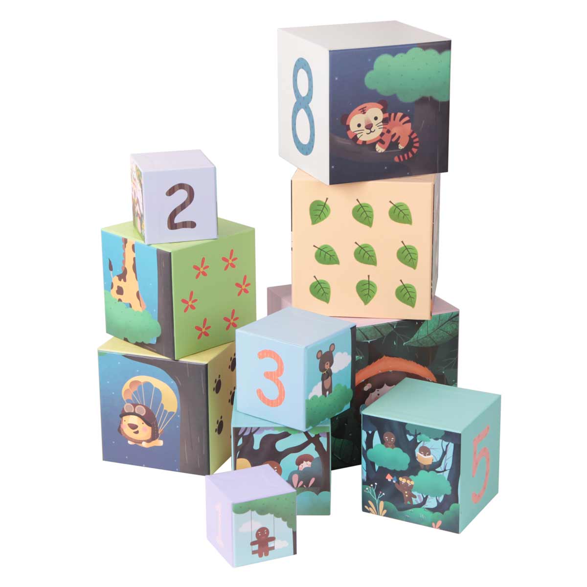 Cardboard Blocks for Sorting - Forest Drawings