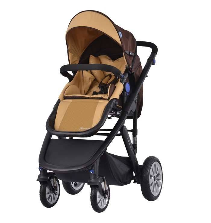 Combined Stroller 2 in 1 Zooper Flamenco Khaki Plaid, Brown