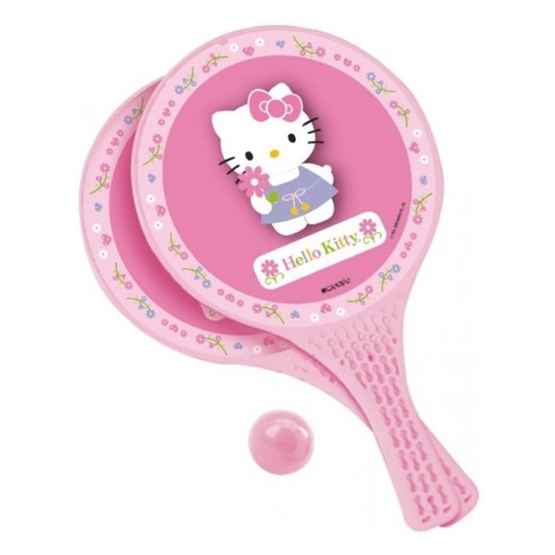 Set of 2 Rackets and Ball for Game - Hello Kitty