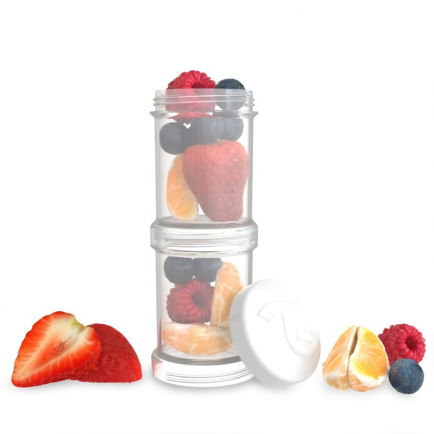 Food and Powdered Milk Containers Twistshake - 2 pieces 100 ml each White