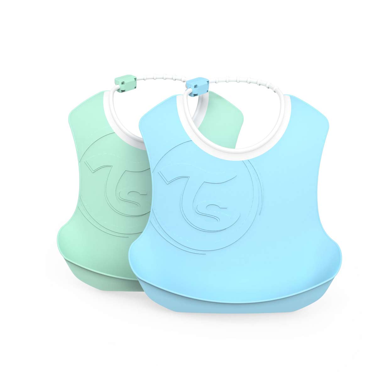 Bibs 4+ Months, Blue and Green