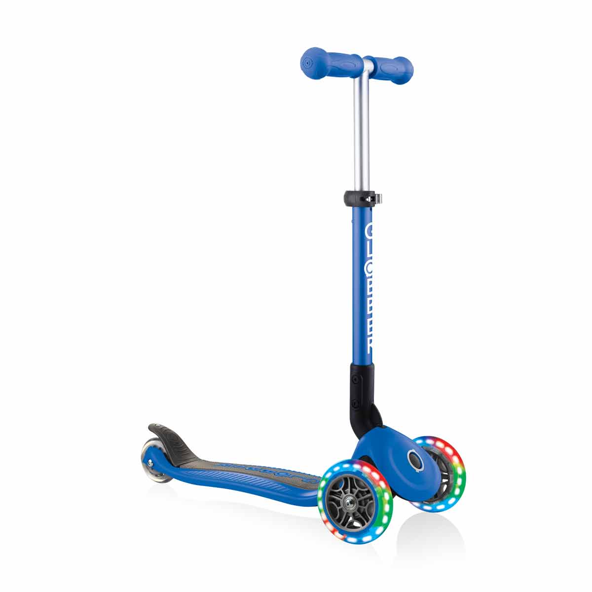 Сгъваема Тротинетка Със Светещи Колела, Globber Junior - 2+ Г., Синя