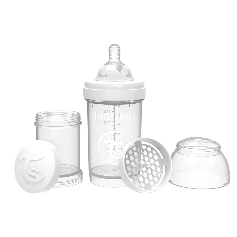 Bottle for Babies Against Colic Twistshake 260ml. White