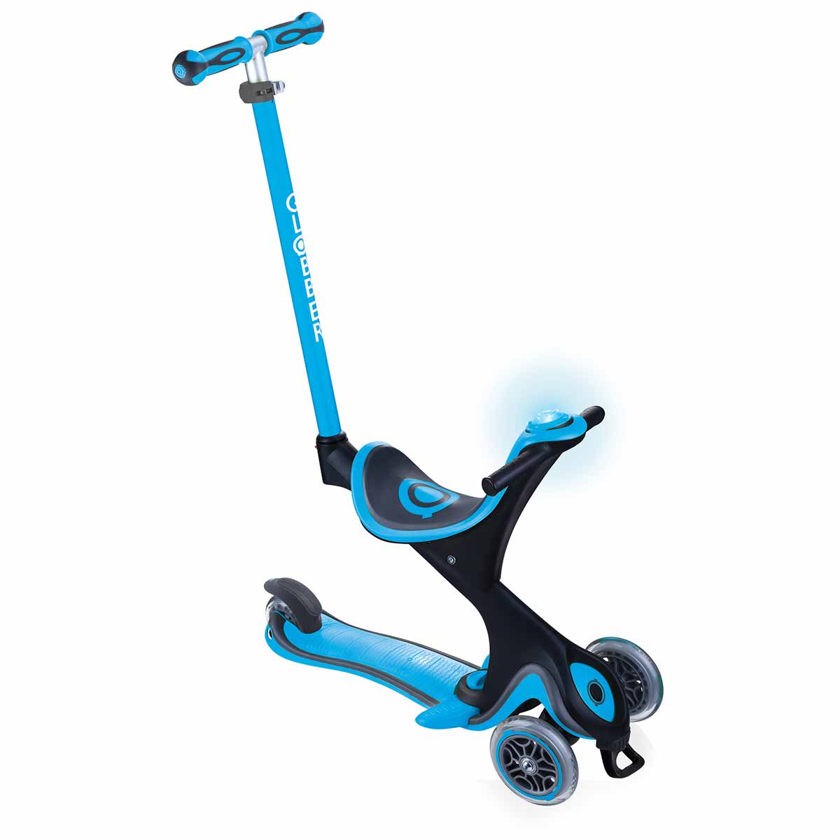 Тротинетка Globber, Go Up Comfort Play 5в1  - Небесно Синя