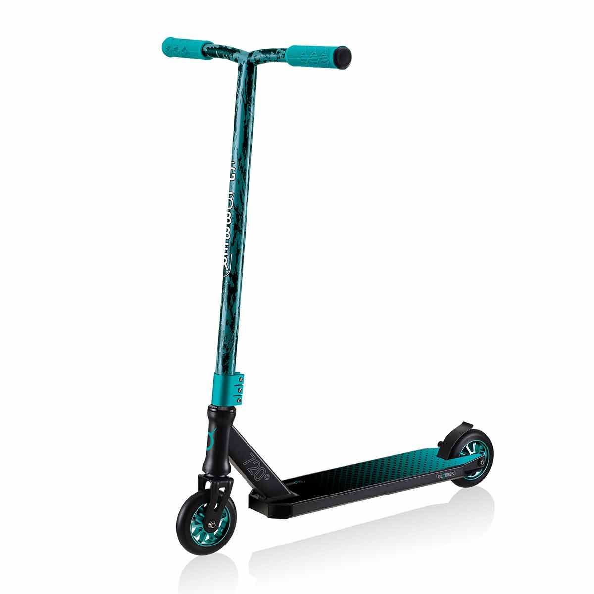 Тротинетка За Фрийстайл и Скачане Globber Gs 720 - Черна-Тюркоаз