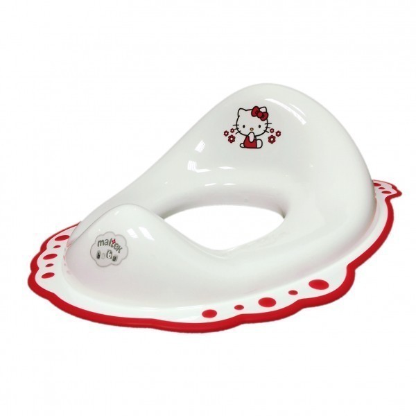 Детска Седалка Hello Kitty с Гумирана Основа Бяла